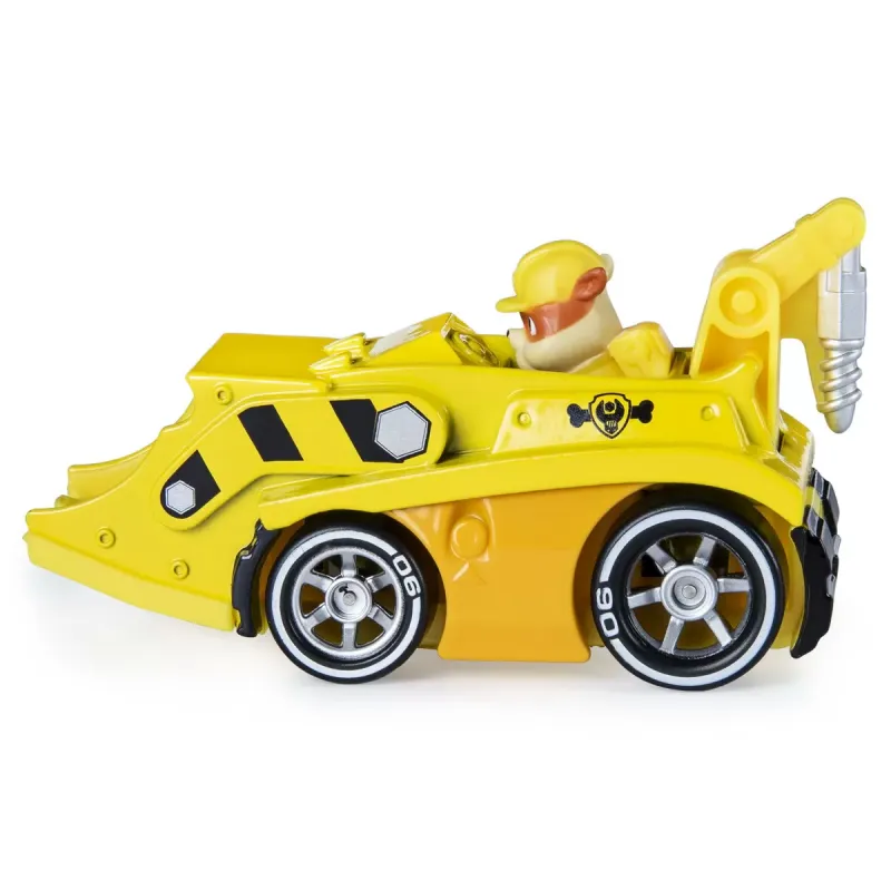 PATRULA CĂȚELUSILOR  MACHETA  METALICĂ RUBBLE CU EXCAVATOR