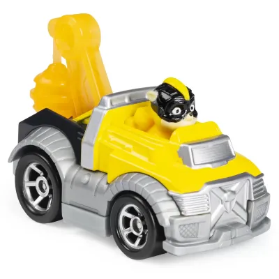 PATRULA CĂȚELUSILOR  MACHETA  METALICĂ RUBBLE SUPEREROU CU MAȘINĂ UTILITARA