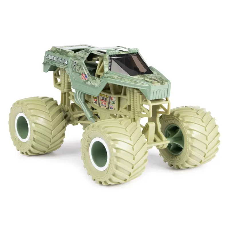 MONSTER JAM MAȘINUȚĂ METALICĂ SOLDIER FORTUNE SCARA 1:24
