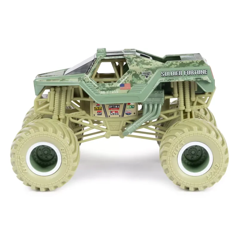 MONSTER JAM MAȘINUȚĂ METALICĂ SOLDIER FORTUNE SCARA 1:24