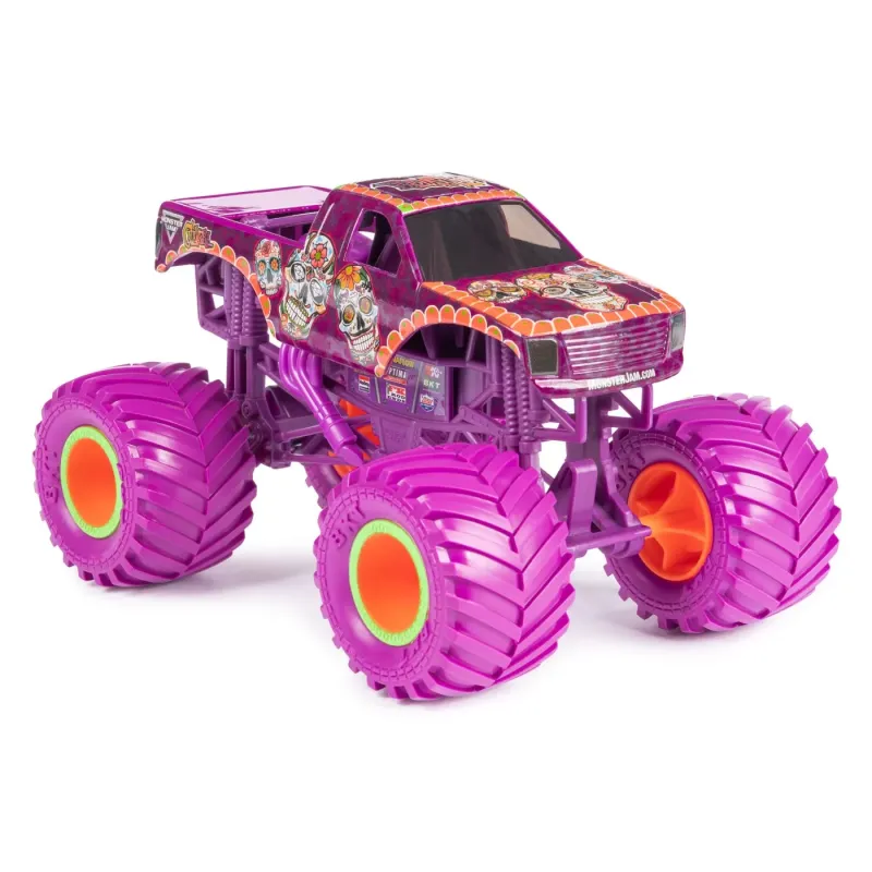 MONSTER JAM MAȘINUȚĂ METALICĂ CALAVERA SCARA 1:24
