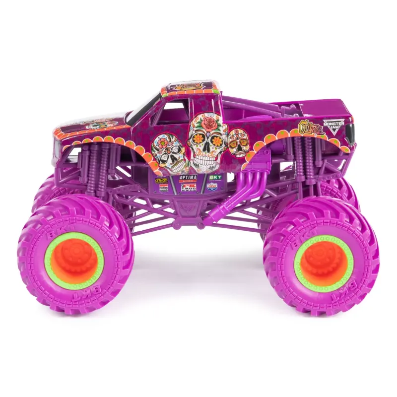 MONSTER JAM MAȘINUȚĂ METALICĂ CALAVERA SCARA 1:24