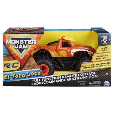 MONSTER JAM RC MAȘINUȚĂ EL TORO LOCO SCARA 1:24