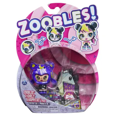 ZOOBLES Z-GIRLZ FIGURINĂ DE TRANSFORMARE FETITA PISICUTA