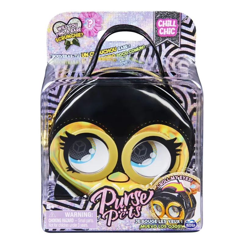 PURSE PETS GENTUȚĂ MICRO PINGUIN NEGRU