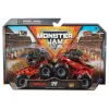 MONSTER JAM SET 2 MASINUTE METALICE LUMBERJACK ȘI AXE SCARA 1:64