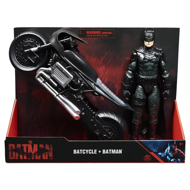 BATMAN FILM MOTOCICLETĂ LUI BATMAN ȘI FIGURINĂ BATMAN 30CM