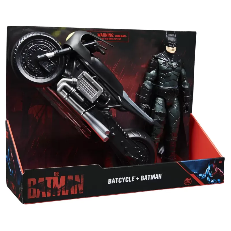 BATMAN FILM MOTOCICLETĂ LUI BATMAN ȘI FIGURINĂ BATMAN 30CM