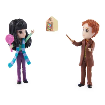 HARRY POTTER WIZARDING WORLD MAGICAL MINIS SET 2 FIGURINE CHO ȘI GEORGE