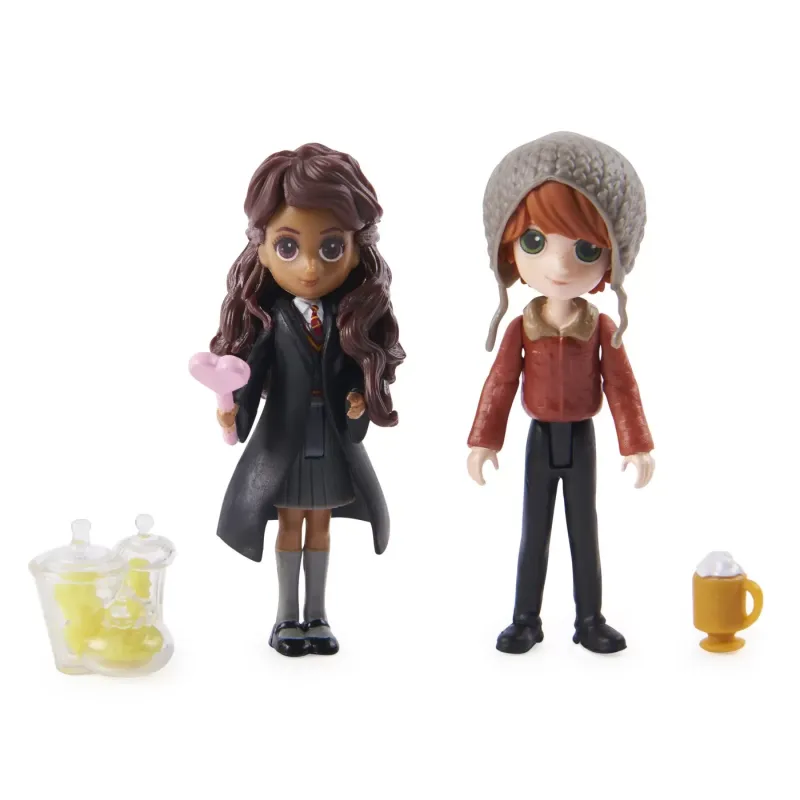 HARRY POTTER WIZARDING WORLD MAGICAL MINIS SET 2 FIGURINE RON ȘI PARVATI