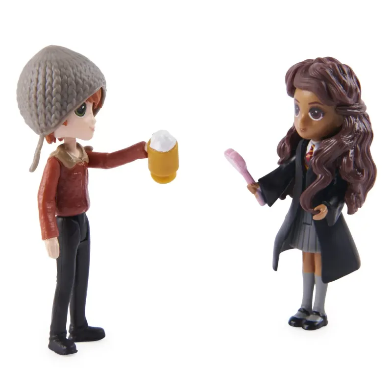 HARRY POTTER WIZARDING WORLD MAGICAL MINIS SET 2 FIGURINE RON ȘI PARVATI