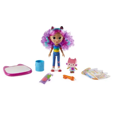 GABBYS DOLLHOUSE PAPUSA GABBY ȘI SET DE CREATIE