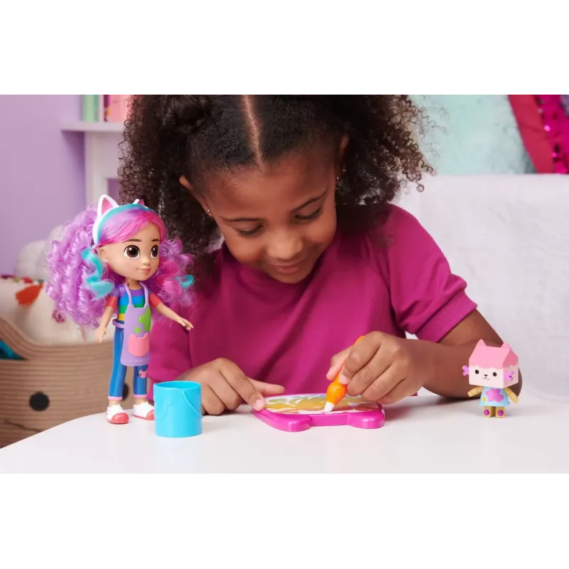 GABBYS DOLLHOUSE PAPUSA GABBY ȘI SET DE CREATIE