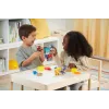 PATRULA CĂȚELUSILOR RUBBLE ȘI ECHIPA CHARGER ȘI WHEELER CONSTRUCTIE CU NISIP KINETIC
