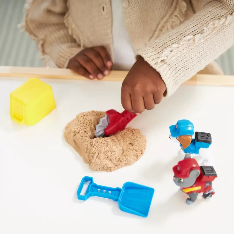 PATRULA CĂȚELUSILOR ECHIPA RUBBLE SET 2 FIGURINE CHARGER ȘI WHEELER