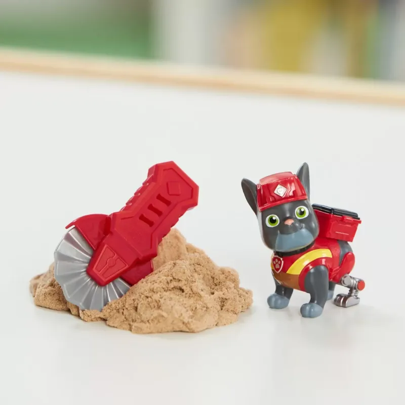 PATRULA CĂȚELUSILOR ECHIPA RUBBLE SET 2 FIGURINE CHARGER ȘI WHEELER