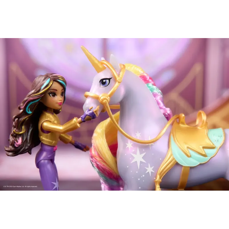 UNICORN ACADEMY SET SOPHIA ȘI WILDSTAR CU ACCESORII DE CALARIE