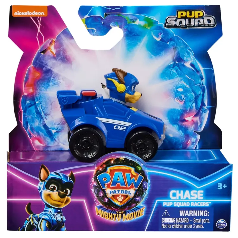 PATRULA CĂȚELUSILOR PUP SQUAD RACERS VEHICUL METALIC CHASE SCARA 1:55