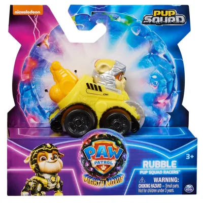 PATRULA CĂȚELUSILOR PUP SQUAD RACERS VEHICUL METALIC RUBBLE SCARA 1:55