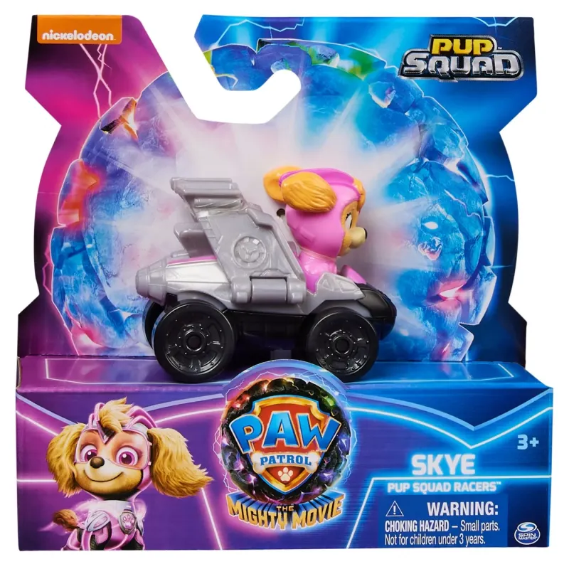 PATRULA CĂȚELUSILOR PUP SQUAD RACERS VEHICUL METALIC SKYE SCARA 1:55