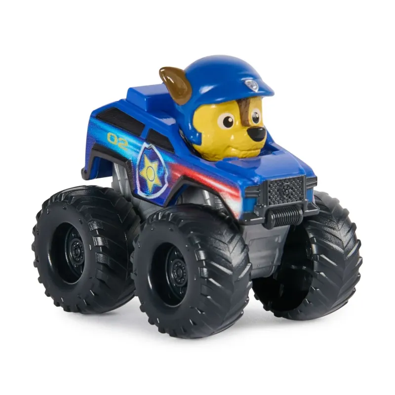 PATRULA CĂȚELUSILOR PUP SQUAD RACERS RESCUE WHEELS VEHICUL METALIC CHASE SCARA 1:55