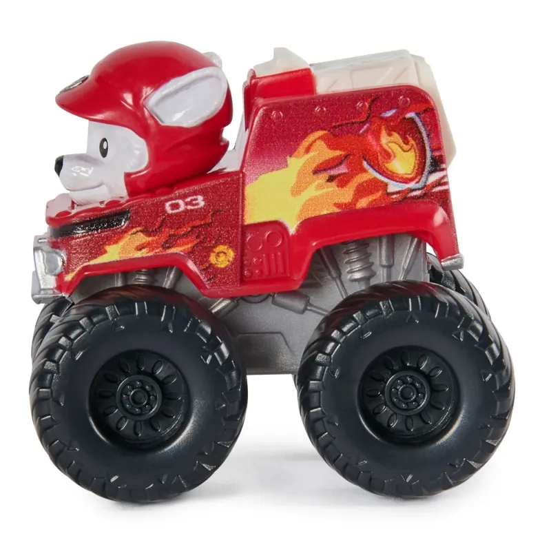 PATRULA CĂȚELUSILOR PUP SQUAD RACERS RESCUE WHEELS VEHICUL METALIC MARSHALL SCARA 1:55