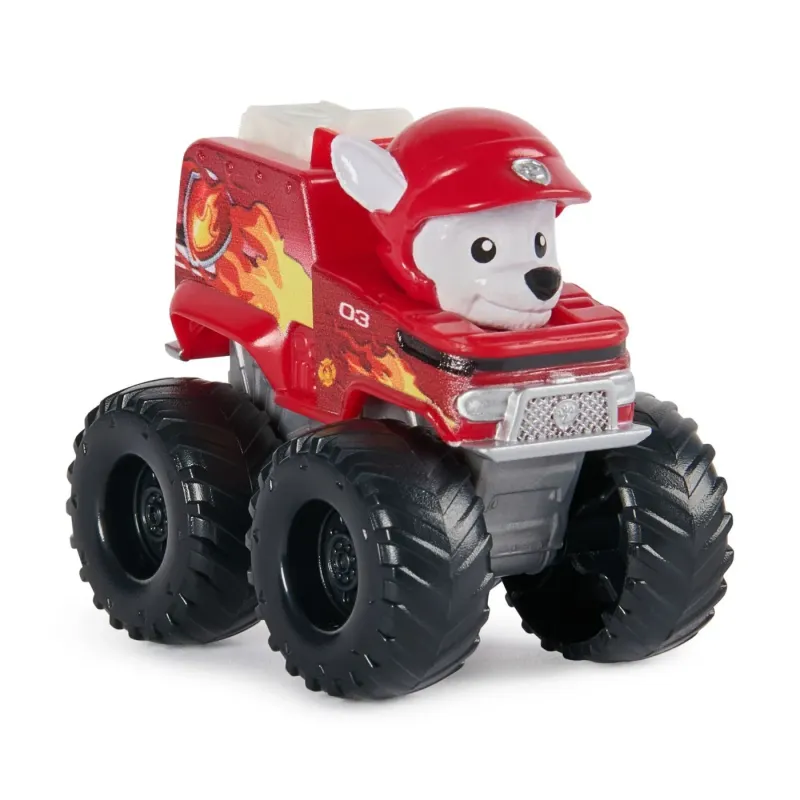 PATRULA CĂȚELUSILOR PUP SQUAD RACERS RESCUE WHEELS VEHICUL METALIC MARSHALL SCARA 1:55