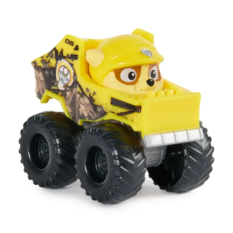 PATRULA CĂȚELUSILOR PUP SQUAD RACERS RESCUE WHEELS VEHICUL METALIC RUBBLE SCARA 1:55