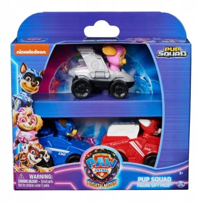 PATRULA CĂȚELUSILOR PUP SQUAD SET CADOU 3 MASINUTE