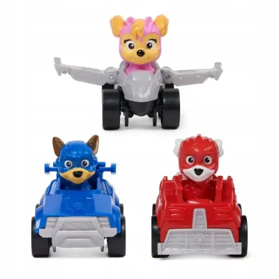 PATRULA CĂȚELUSILOR PUP SQUAD SET CADOU 3 MASINUTE
