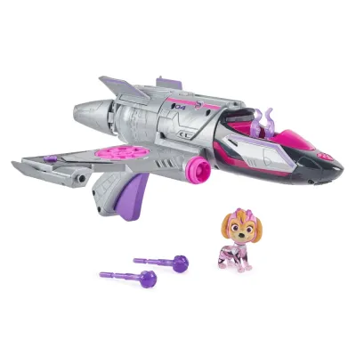 PATRULA CĂȚELUSILOR VEHICUL TRANSFORMATOR SKYE MIGHTY MOVIE JET