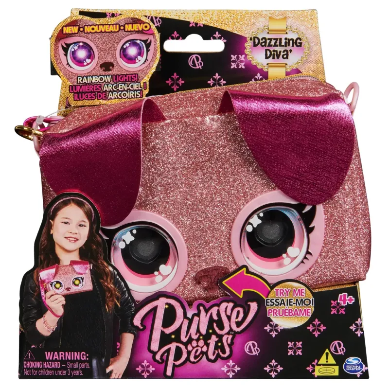 PURSE PETS RAINBOW LIGHTS GENTUȚĂ INTERACTIVA DAZZLING DIVA