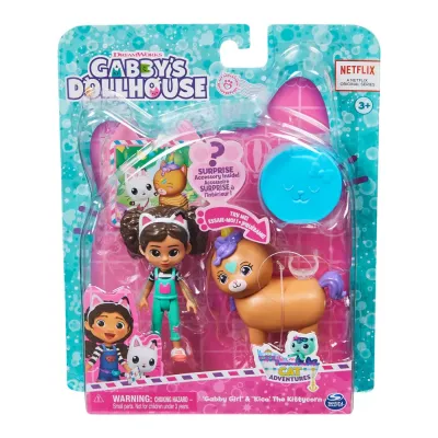 GABBYS DOLLHOUSE PACHET 2 FIGURINE GABBY ȘI KICO