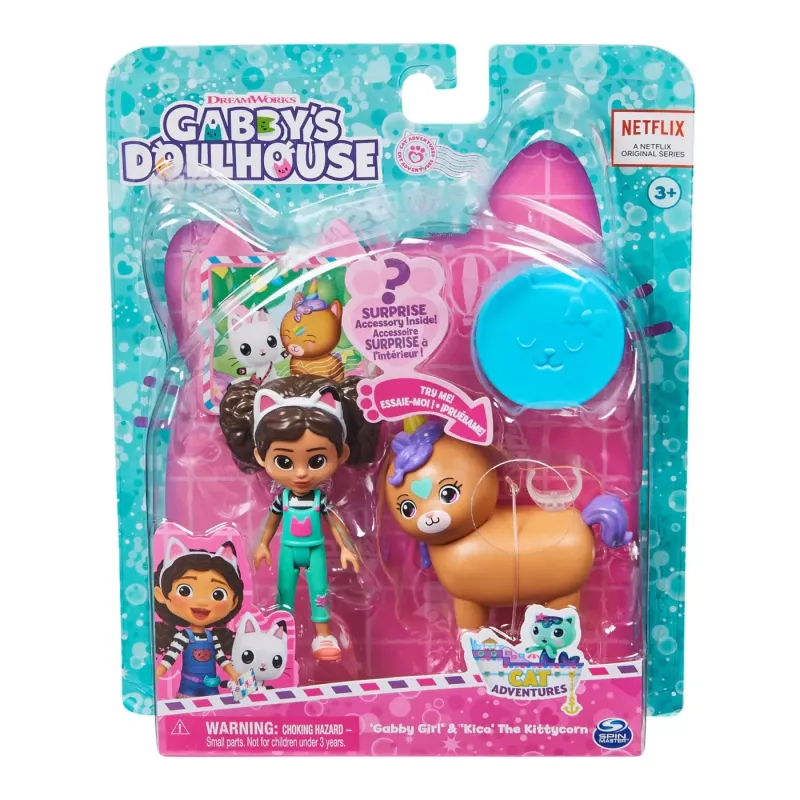GABBYS DOLLHOUSE PACHET 2 FIGURINE GABBY ȘI KICO