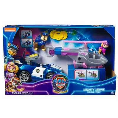 PATRULA CĂȚELUSILOR MIGHTY MOVIE SET 2 VEHICULE