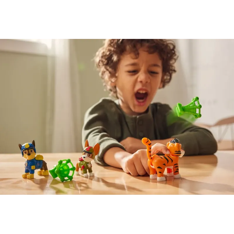 PATRULA CĂȚELUSILOR JUNGLE PUPS SET 3 FIGURINE CHASE TRACKER ȘI TIGRUL