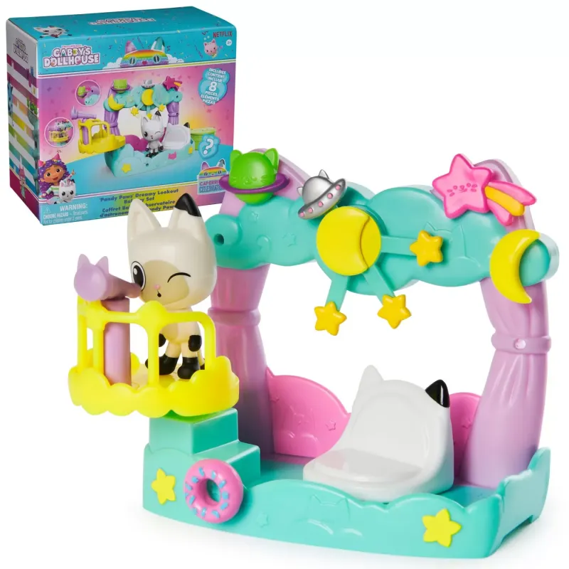 GABBYS DOLLHOUSE SET BALCON DECORAT A LUI PANDY PAWS