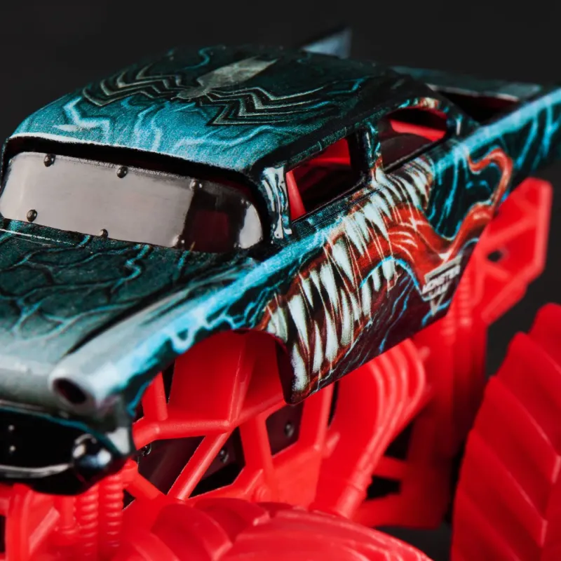 MONSTER JAM MARVEL CAMION GIGANT VENOM SCARA 1 LA 64