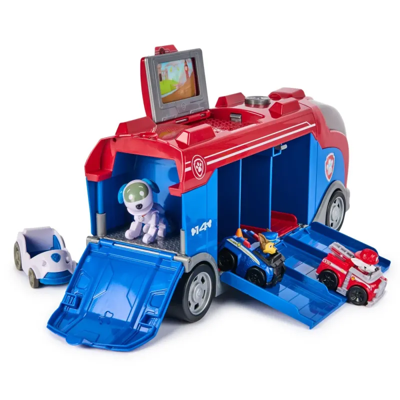 PATRULA CĂȚELUSILOR PUP SQUAD ȘI ROBO DOG CAMION MISIUNI DE SALVARE