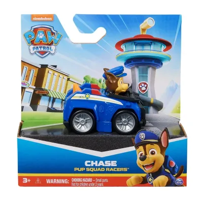 PATRULA CĂȚELUSILOR PUP SQUAD RACERS VEHICUL CU FIGURINĂ CHASE