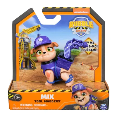 PATRULA CĂȚELUSILOR RUBBLE AND CREW FIGURINĂ MIX 5CM
