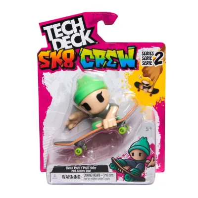 TECH DECH SK8 CREW PACHET PLACA ȘI FIGURINĂ 9.6CM SAPCA VERDE