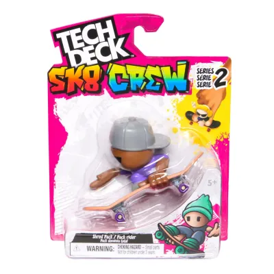 TECH DECH SK8 CREW PACHET PLACA ȘI FIGURINĂ 9.6CM SAPCA GRI