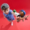 TECH DECH SK8 CREW PACHET 2 SETURI PLACA ȘI FIGURINĂ 9.6CM SAPCA NEAGRA ȘI CASCA ALBASTRA