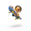 TECH DECH SK8 CREW PACHET 2 SETURI PLACA ȘI FIGURINĂ 9.6CM SAPCA NEAGRA ȘI CASCA NEAGRA