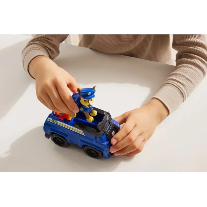 PATRULA CĂȚELUSILOR SET VEHICUL DE BAZA PATROL CRUISER ȘI FIGURINĂ CHASE