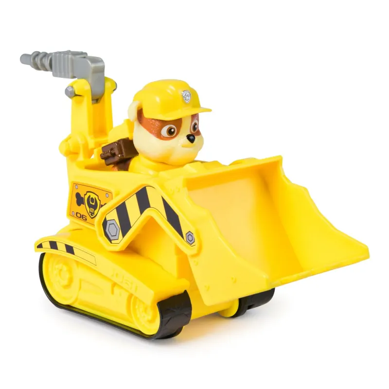 PATRULA CĂȚELUSILOR SET VEHICUL DE BAZA BULDOZER ȘI FIGURINĂ RUBBLE