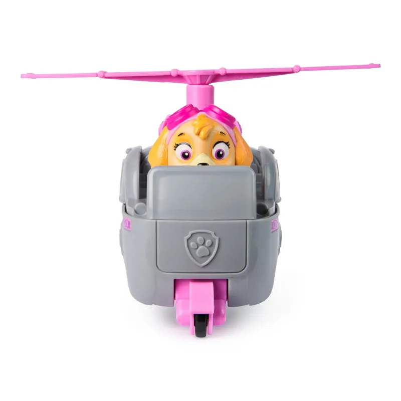 PATRULA CĂȚELUSILOR SET VEHICUL DE BAZA ELICOPTER ȘI FIGURINĂ SKYE