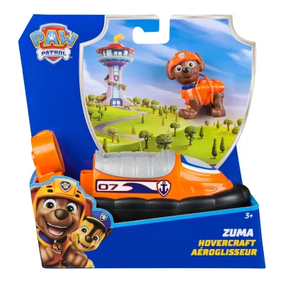 PATRULA CĂȚELUSILOR SET VEHICUL DE BAZA HOVERCRAFT ȘI FIGURINĂ ZUMA