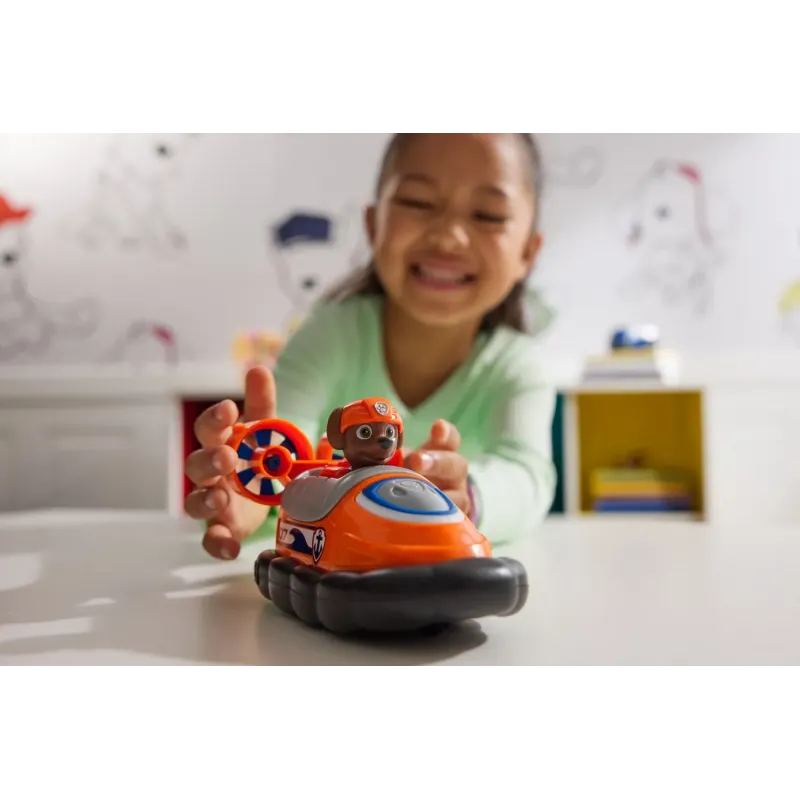 PATRULA CĂȚELUSILOR SET VEHICUL DE BAZA HOVERCRAFT ȘI FIGURINĂ ZUMA
